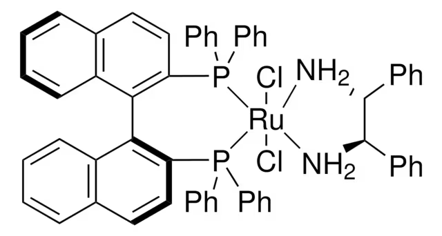 Dichloro[(S)-(-)-2,2'-bis(diphenylphosphino)-1,1'-binaphthyl][(1R,2R)-(+)-1,2-diphenylethylenediamine]ruthenium(II) structure, CAS 329735-87-7