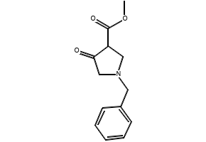 4-Oxo-1-benzyl-3-pyrrolidinecarboxylic acid methyl ester structure, CAS 329956-53-8