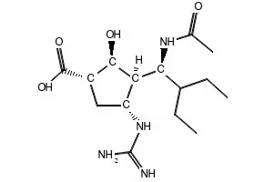 Peramivir structure, CAS 330600-85-6