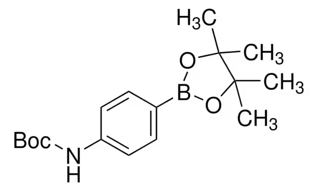 4-(N-Boc-amino)phenylboronic acid pinacol ester structure, CAS 330793-01-6
