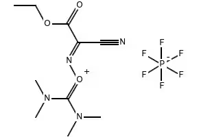 6-Cyano-N,N,2-trimethyl-7-oxo-4,8-dioxa-2,5-diazadec-5-en-3-aminium hexafluorophosphate structure, CAS 333717-40-1