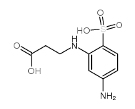 2-beta-Carboxyethylamino-4-aminobenzenesulfonicacid structure, CAS 334757-72-1