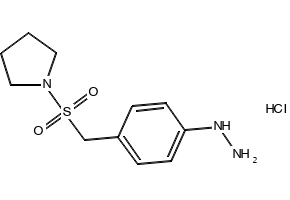 4-(1-Pyrrolidinylsulforylmenthyl)phenylhydrazine hydrochloride structure, CAS 334981-11-2