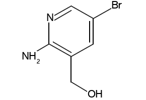 2-Amino-5-bromopyridine-3-methanol structure, CAS 335031-01-1