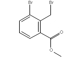 Methyl 3-bromo-2-bromomethylbenzoate structure, CAS 337536-14-8