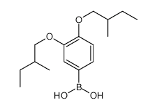 3,4-Bis(2-methylbutyloxy)benzeneboronic acid structure, CAS 340148-67-6