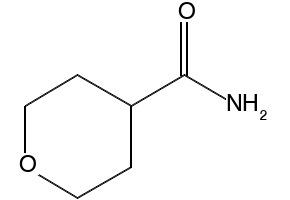 3,4,5,6-Tetrahydro-2H-pyran-4-carboxamide structure, CAS 344329-76-6