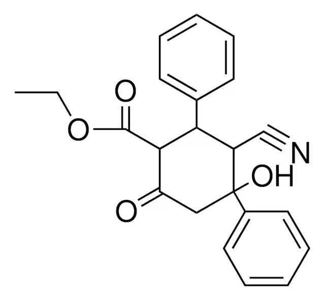 Cyclohexanecarboxylic acid 4-cyano-3-fluorophenyl ester structure, CAS 344749-25-3