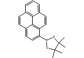 Pyrenyl-1-boronic acid pinacol ester structure, CAS 349666-24-6