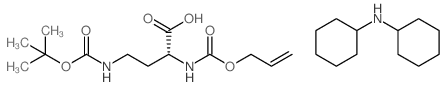 N-Boc-N'-allyloxycarbonyl-D-2,4-diaminobutyric acid dicyclohexylamine salt structure, CAS 350820-59-6