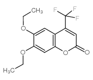 6,7-Diethoxy-4-(trifluoromethyl)coumarin structure, CAS 351002-66-9