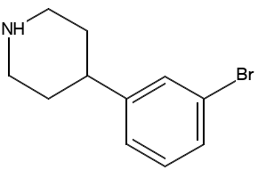 4-(3-Bromophenyl)piperidine structure, CAS 351534-36-6