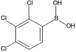 2,3,4-Trichlorophenylboronic acid structure, CAS 352530-21-3