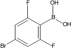3-Bromo-2,6-difluorophenylboronic acid structure, CAS 352535-84-3