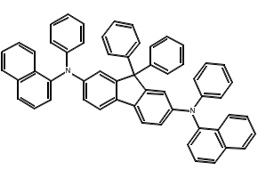 N2,N7-Di-1-naphthalenyl-N2,N7,9,9-tetraphenyl-9H-fluorene-2,7-diamine structure, CAS 357645-40-0