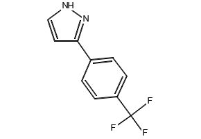 3-[4-(Trifluoromethyl)phenyl]-1H-pyrazole structure, CAS 362601-71-6