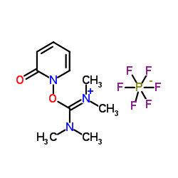 1,1,3,3-Tetramethyl-2-(2-oxopyridin-1(2H)-yl)isouronium hexafluorophosphate structure, CAS 364047-51-8