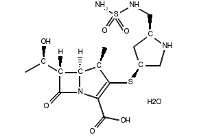 Doripenem hydrate structure, CAS 364622-82-2