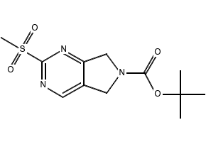 tert-Butyl 2-(methylsulfonyl)-5H-pyrrolo[3,4-d]pyrimidine-6(7H)-carboxylate structure, CAS 365996-87-8