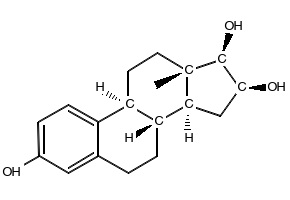 (16beta,17beta)-Estra-1,3,5(10)-triene-2,4-D2-3,16,17-triol structure, CAS 366495-94-5