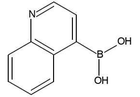Quinoline-4-boronic acid structure, CAS 371764-64-6