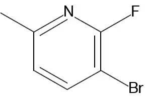 3-Bromo-2-fluoro-6-methylpyridine structure, CAS 375368-78-8