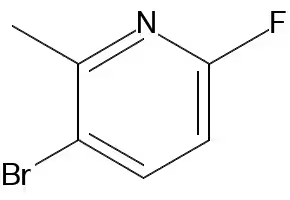 3-Bromo-6-fluoro-2-methylpyridine structure, CAS 375368-83-5