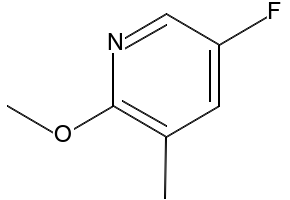 2-Methoxy-5-fluoro-6-methylpyridine structure, CAS 375368-86-8