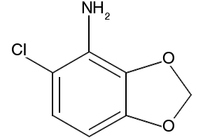 5-Chlorobenzo[1,3]dioxol-4-ylamine structure, CAS 379228-45-2