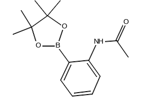 2-Acetylaminophenylboronic acid pinacol ester structure, CAS 380430-61-5