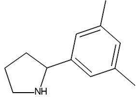 2-(3,5-Dimethylphenyl)pyrrolidine structure, CAS 383127-44-4
