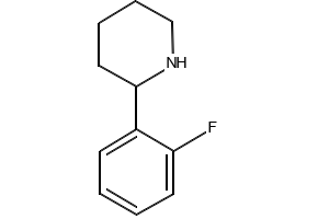 2-(2-Fluorophenyl)piperidine structure, CAS 383128-41-4