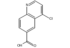 4-Chloroquinoline-6-carboxylic acid structure, CAS 386207-77-8