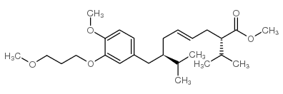 (2S,4E,7R)-7-[[4-Methoxy-3-(3-methoxypropoxy)phenyl]methyl]-8-methyl-2-(1-methylethyl)-4-nonenoic acid methyl ester structure, CAS 387353-71-1