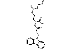 N-Fmoc-N'-allyloxycarbonyl-D-2,4-diaminobutyric acid structure, CAS 387824-78-4
