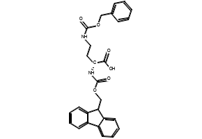 N-Fmoc-N'-Cbz-D-2,4-diaminobutyric acid structure, CAS 387824-79-5