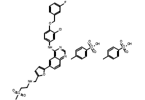 Lapatinib ditosylate structure, CAS 388082-77-7