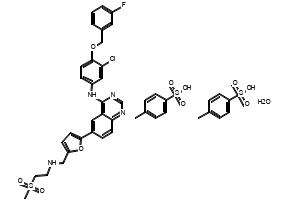 Lapatinib ditosylate structure, CAS 388082-78-8