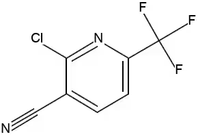 2-Chloro-6-(trifluoromethyl)nicotinonitrile structure, CAS 389117-37-7
