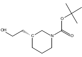 (R)-1-N-Boc-3-(2-hydroxyethyl)piperidine structure, CAS 389889-62-7