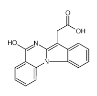 5,6-Dihydro-5-oxoindolo[1,2-a]quinazoline-7-acetic acid structure, CAS 391670-48-7