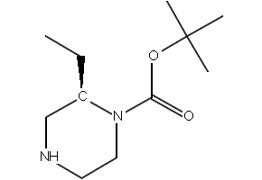 (R)-1-Boc-2-ethylpiperazine structure, CAS 393781-70-9