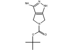 tert-Butyl 3-amino-4,6-dihydropyrrolo[3,4-C]pyrozole-5-carboxylate structure, CAS 398491-59-3