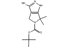 tert-Butyl 3-amino-6,6-dimethylpyrrolo[3,4-c]pyrazole-5(1H,4H,6H)-carboxylate structure, CAS 398491-61-7