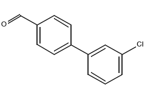 3'-Chlorobiphenyl-4-carbaldehyde structure, CAS 400744-49-2