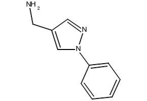 1-Phenyl-1H-pyrazol-4-methylamine structure, CAS 400877-10-3