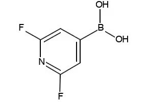 2,6-Difluoropyridine-4-boronic acid structure, CAS 401816-16-8