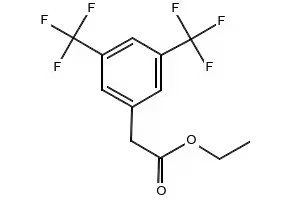 Ethyl [3,5-bis(trifluoromethyl)phenyl](oxo)acetate structure, CAS 402568-10-9
