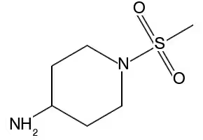 4-Amino-1-methanesulfonylpiperidine structure, CAS 402927-97-3