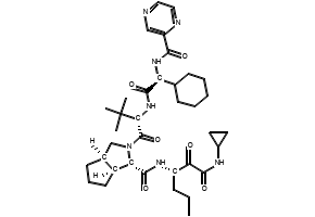 Telaprevir structure, CAS 402957-28-2